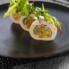 Foie gras and vegetables
